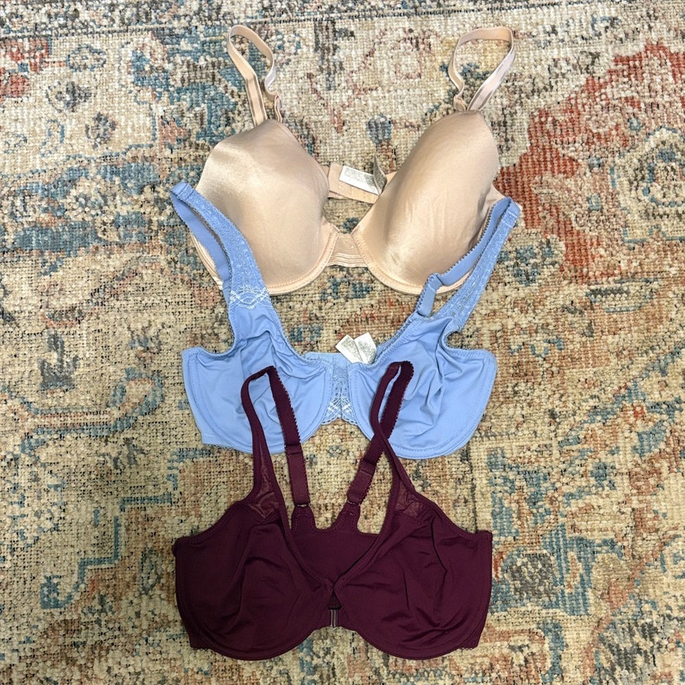 3 x Wacoal 32D Bras- Tan